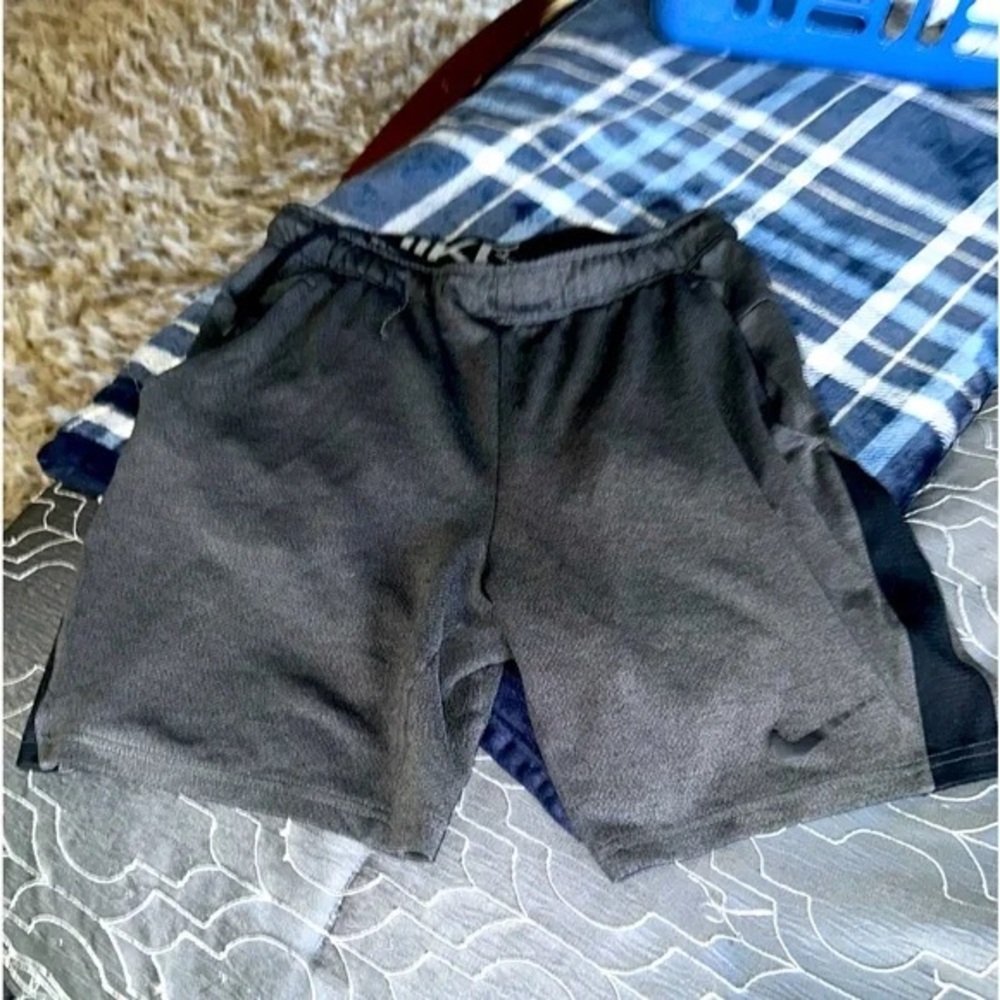 Nike Gray Athletic Shorts with Elastic Waistband